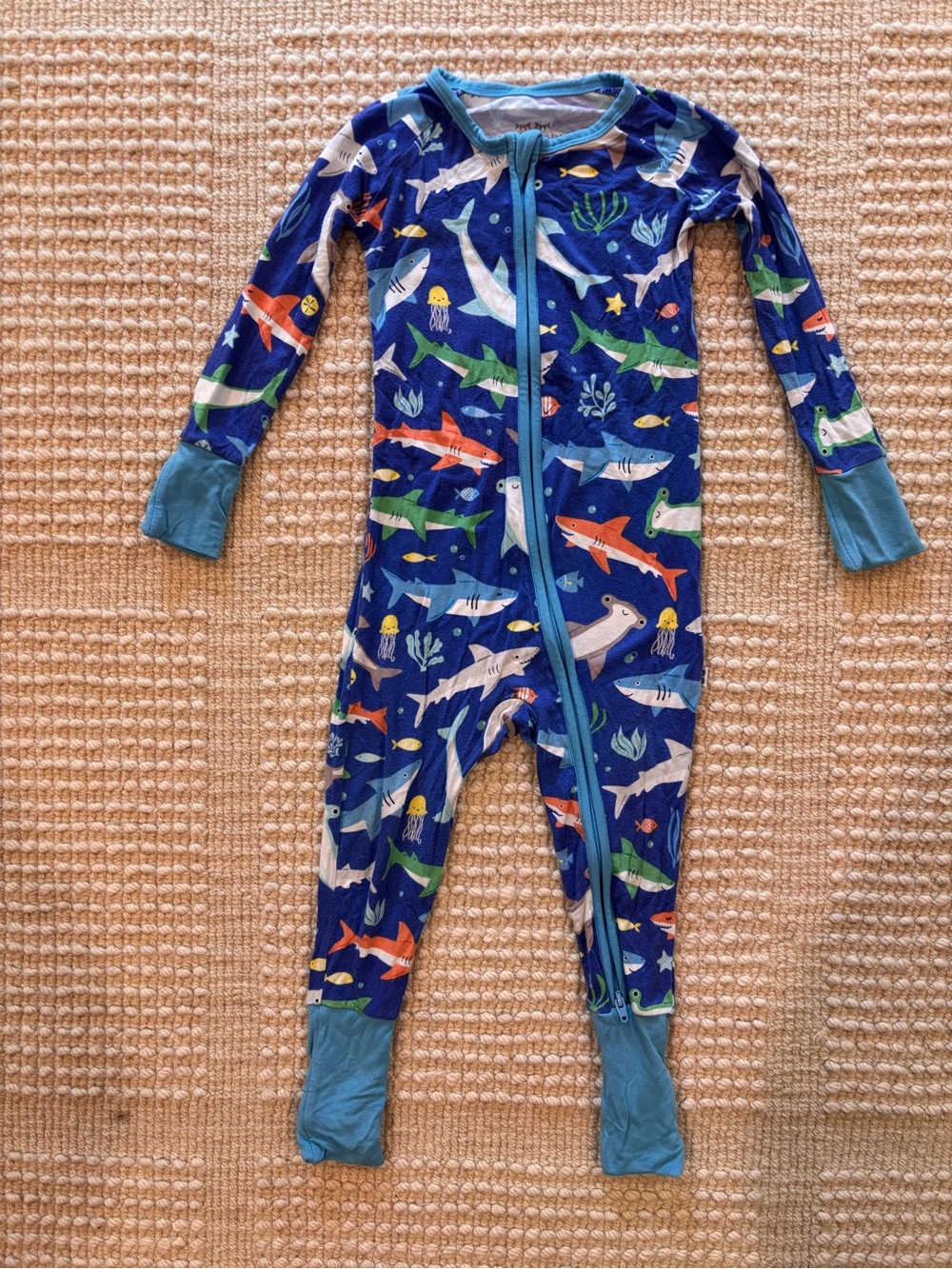 Little Sleepies Rad Reef Zippy, size 12-18 mos